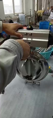 Valvola a farfalla elettrica del piatto del disco della valvola a farfalla di acciaio inossidabile 304&316 sanitaria