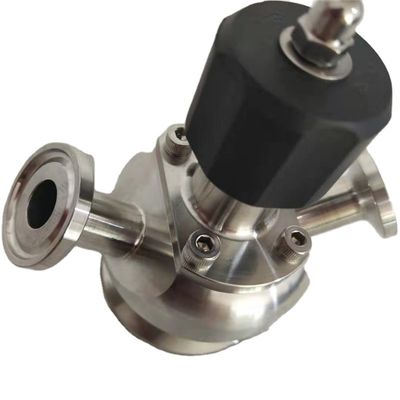 Il commestibile ha saldato la valvola di campionamento di acciaio inossidabile con doppio porto